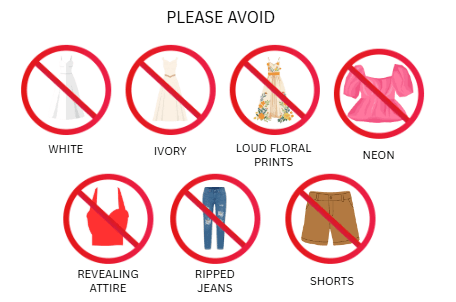 Attire to please avoid